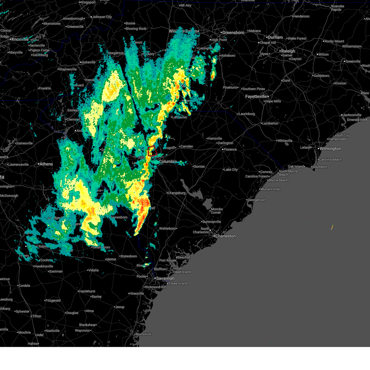 Interactive Hail Maps - Hail Map for Irmo, SC