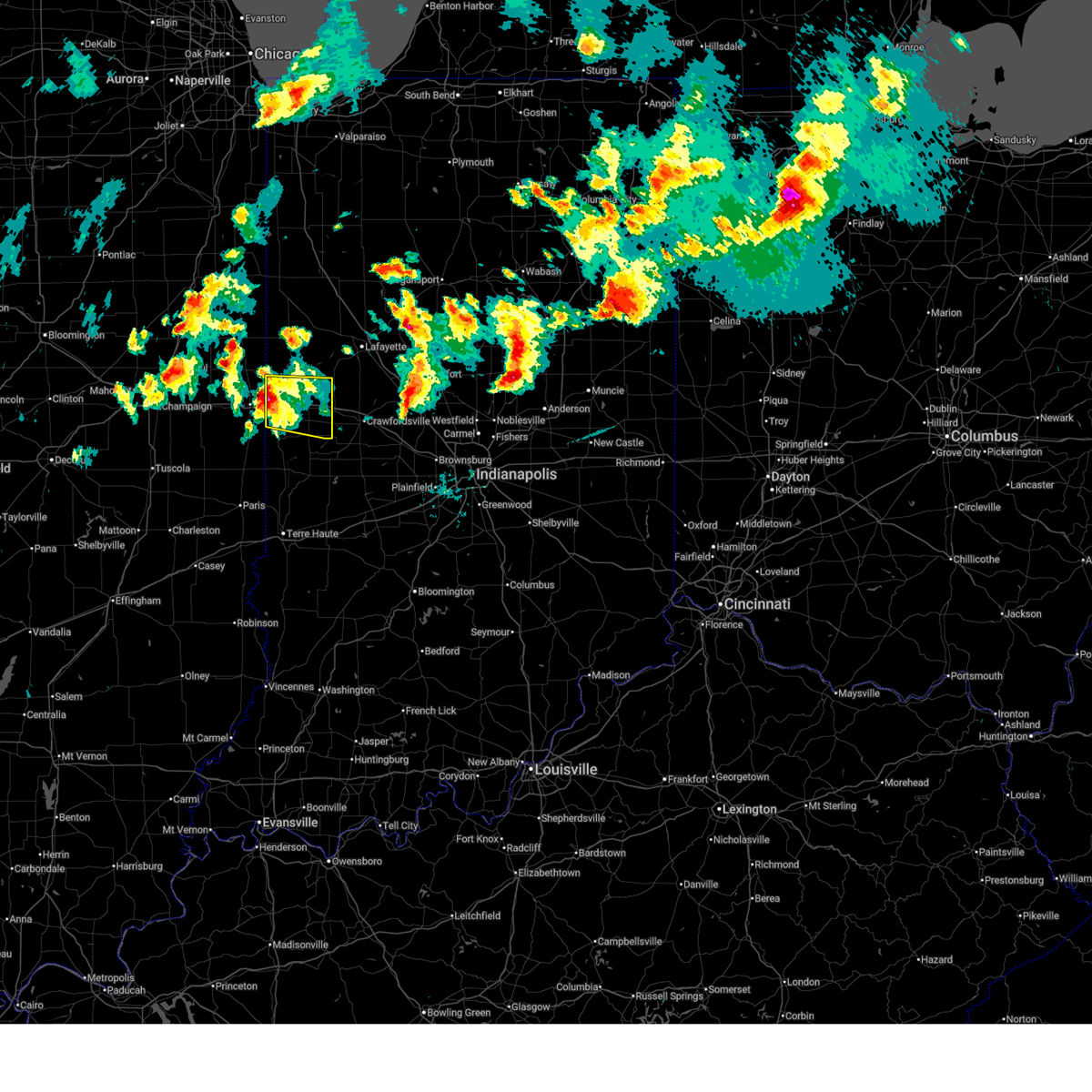 Interactive Hail Maps - Hail Map for Covington, IN