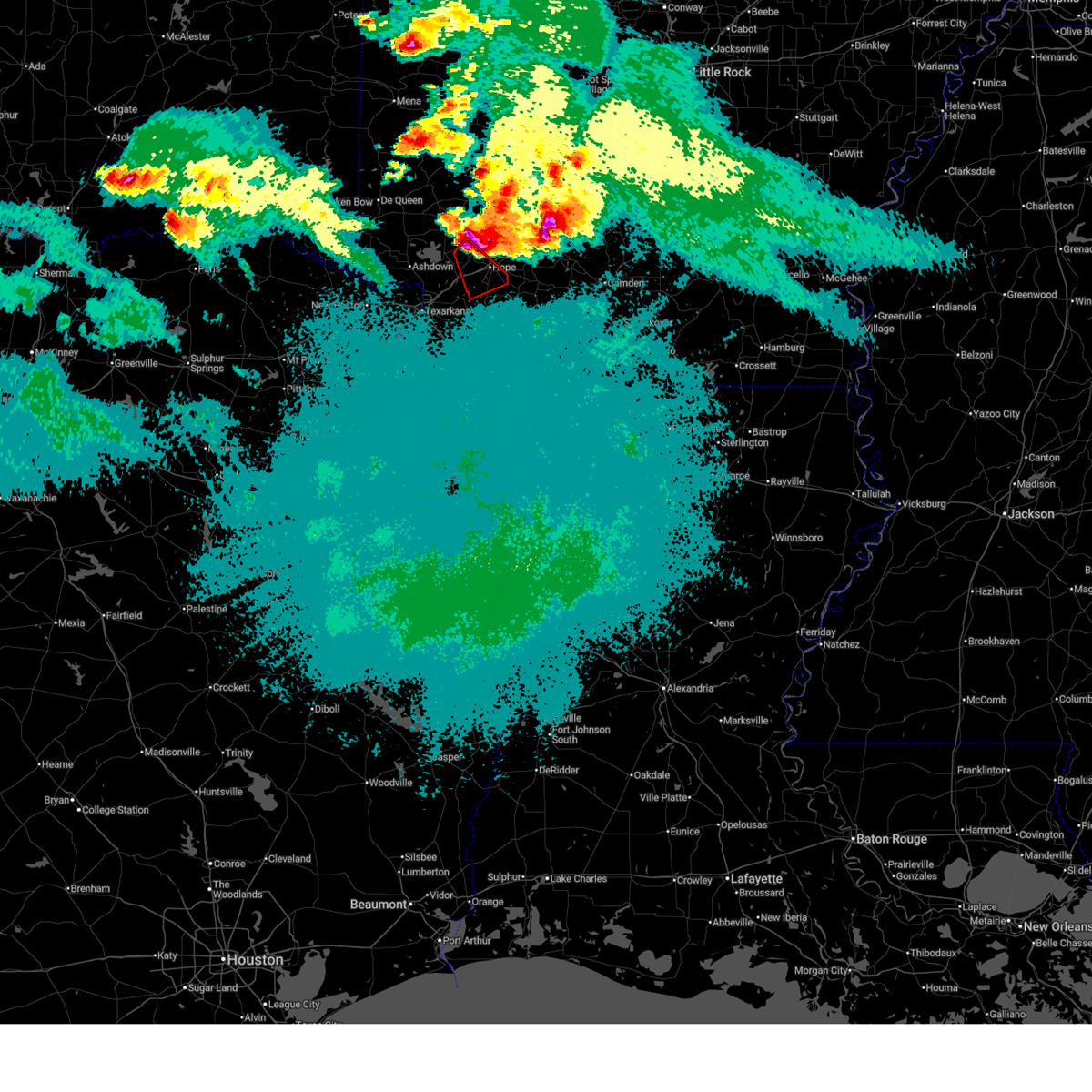 Hail R. Radar Interactive Hail Maps - Hail Map for Washington, AR