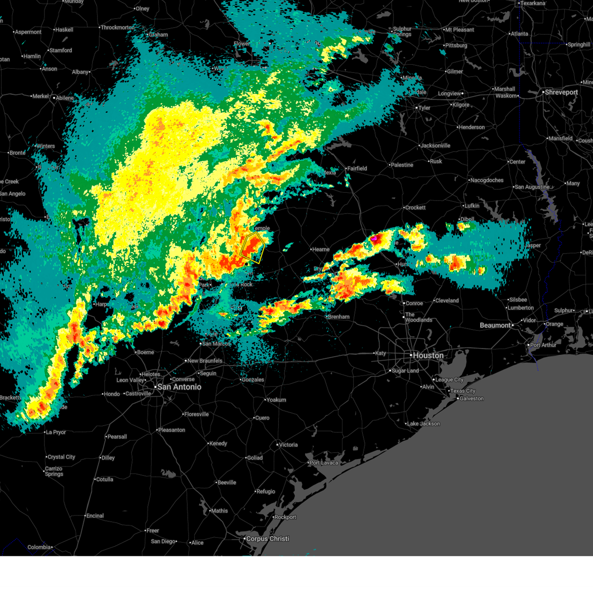 Interactive Hail Maps - Hail Map for Rogers, TX