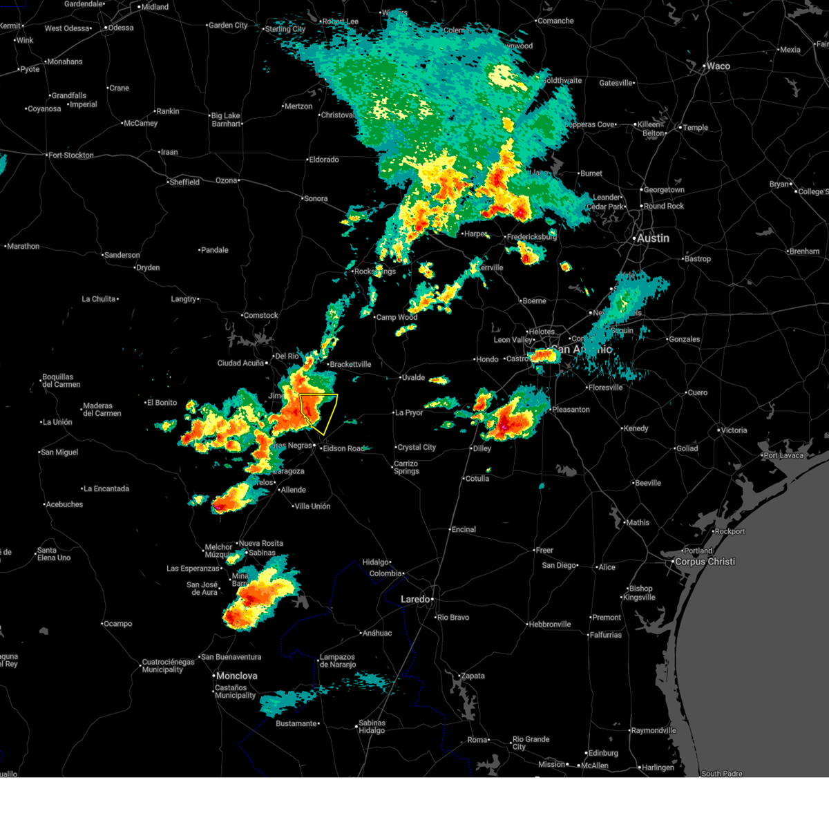 Radar Rd. Map Interactive Hail Maps - Hail Map for Radar Base, TX