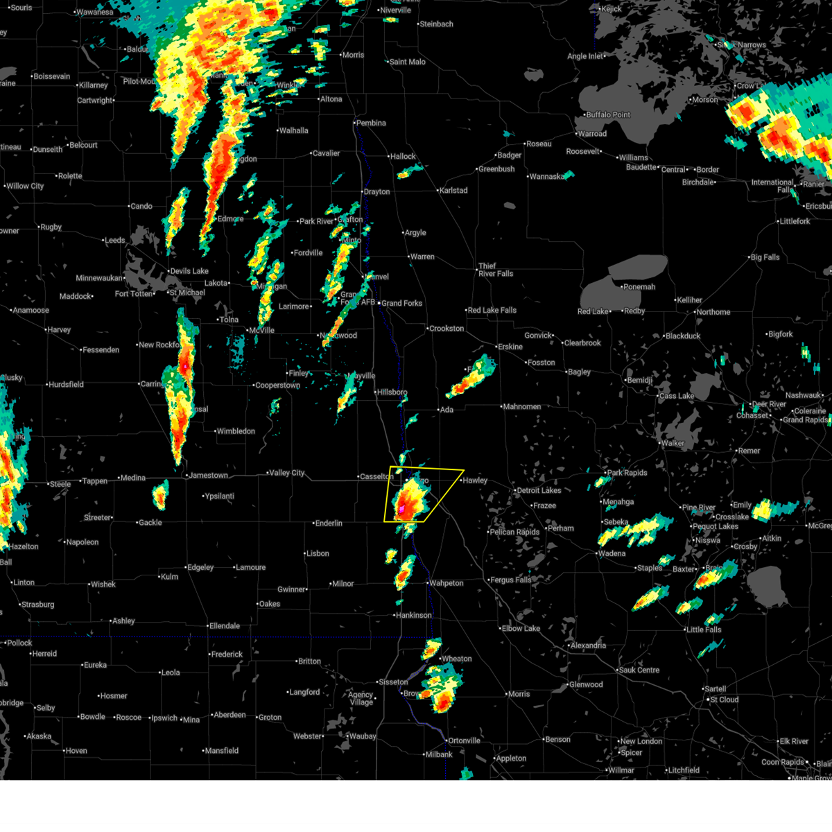 Hail R. Radar Interactive Hail Maps - Hail Map for Moorhead, MN