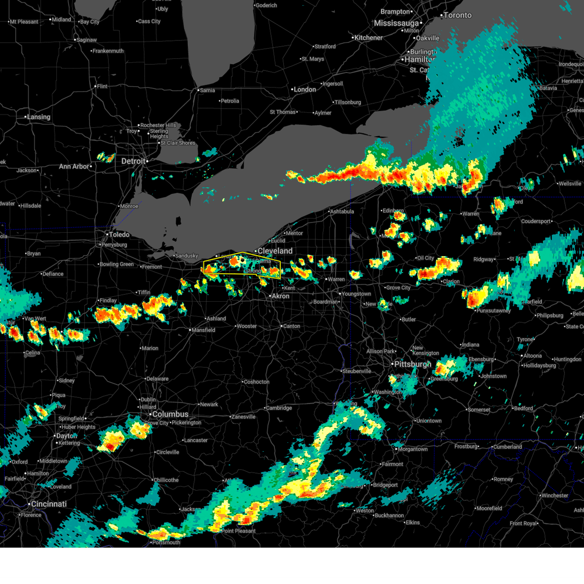 Interactive Hail Maps - Hail Map for Cleveland, OH