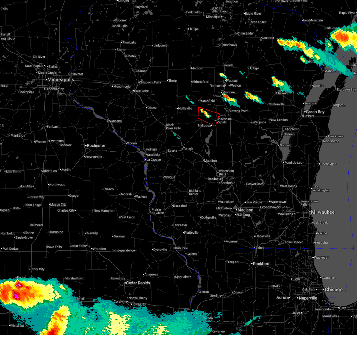 Interactive Hail Maps - Hail Map for Wisconsin Rapids, WI