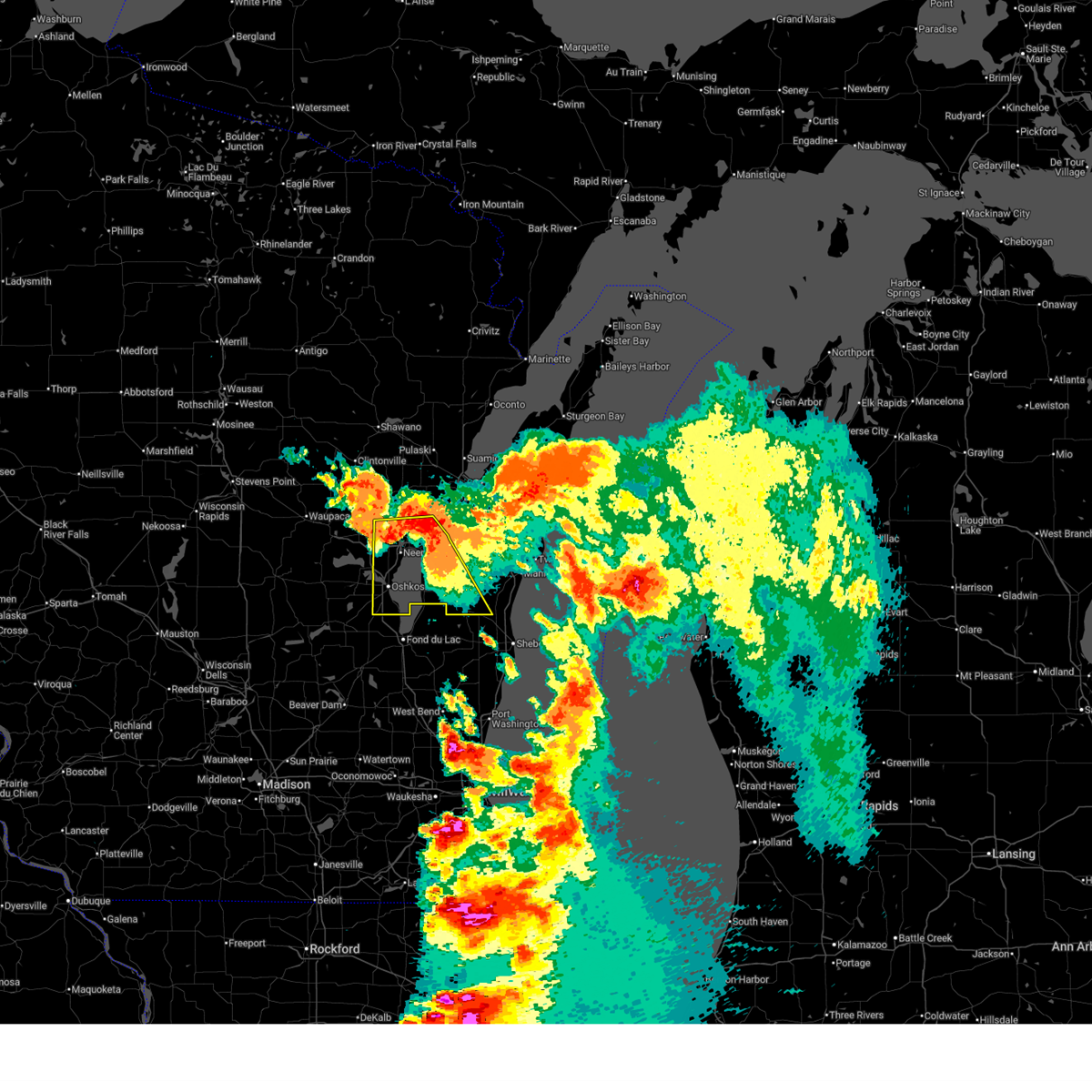 Interactive Hail Maps - Hail Map for Appleton, WI