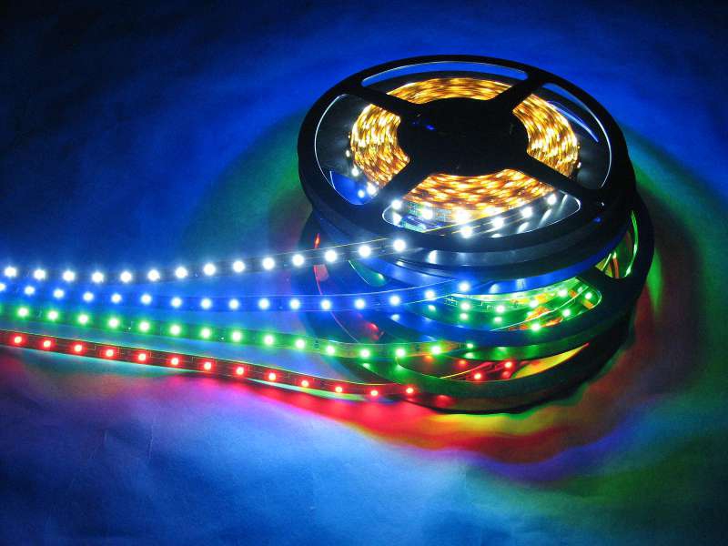 RMRC LED Strip with Adhesive Backing Blue 1M RMRC