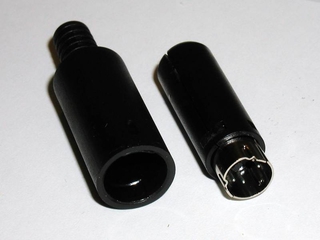 4 pin Mini DIN Plug for TrackR2 or Other Applications