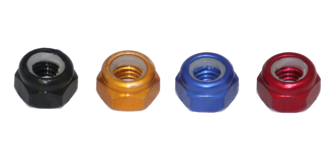 4 Dadi Di Bloccaggio AlignTrex M5 Arancioni - CW AT-LockNutM5-CW-Orange Per Modellismo