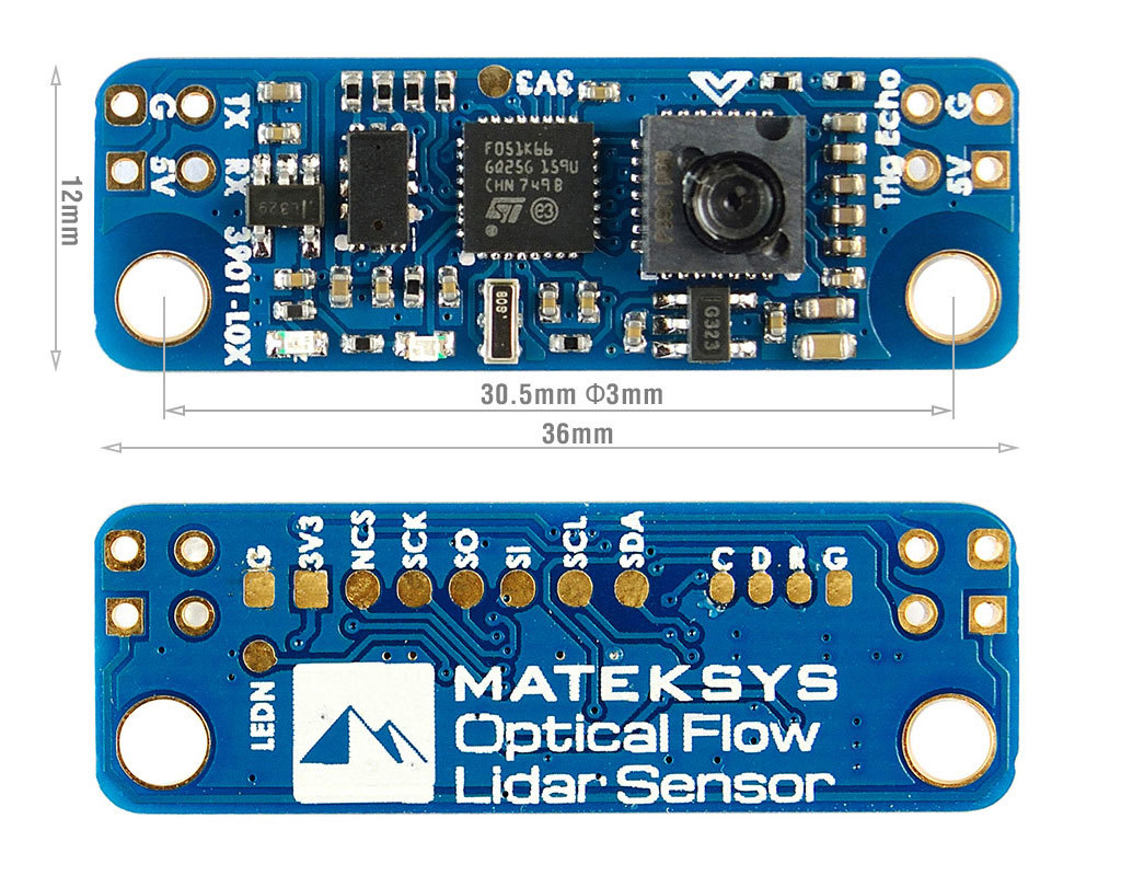 Matek Optical Flow & LIDAR Sensor 3901L0X RMRC