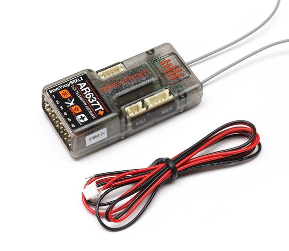 Spektrum AR637T+ 6-Channel AS3X+ & SAFE Telemetry Receiver - RMRC