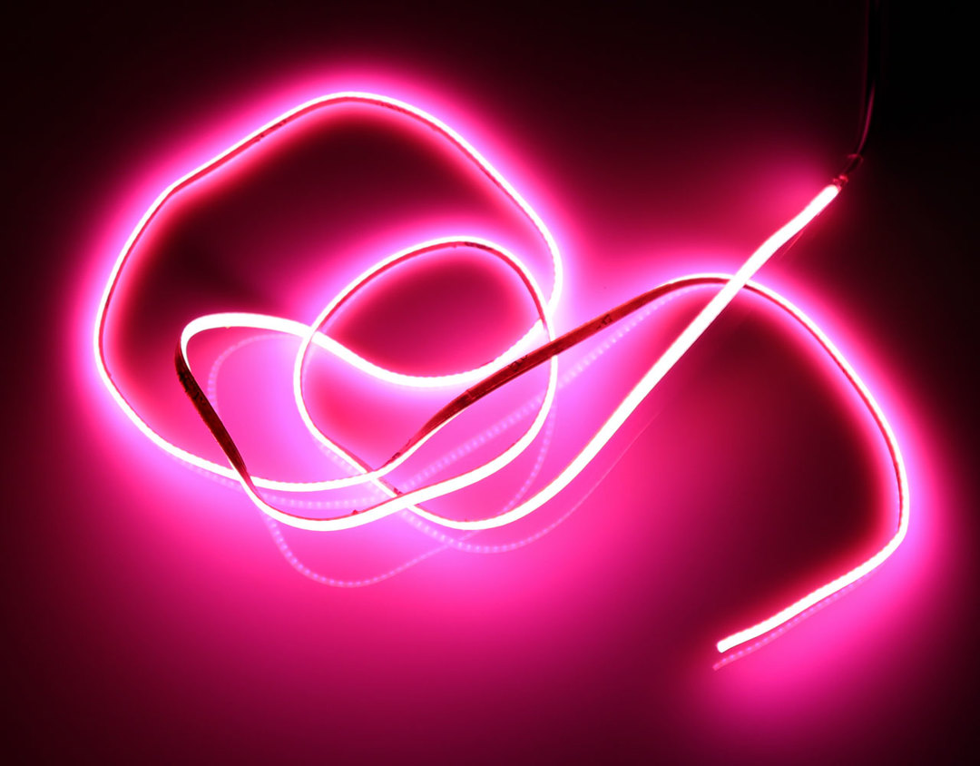 STRIX NoctuaGlow 12V COB LED 2.7mm x 5m - Pink - RMRC