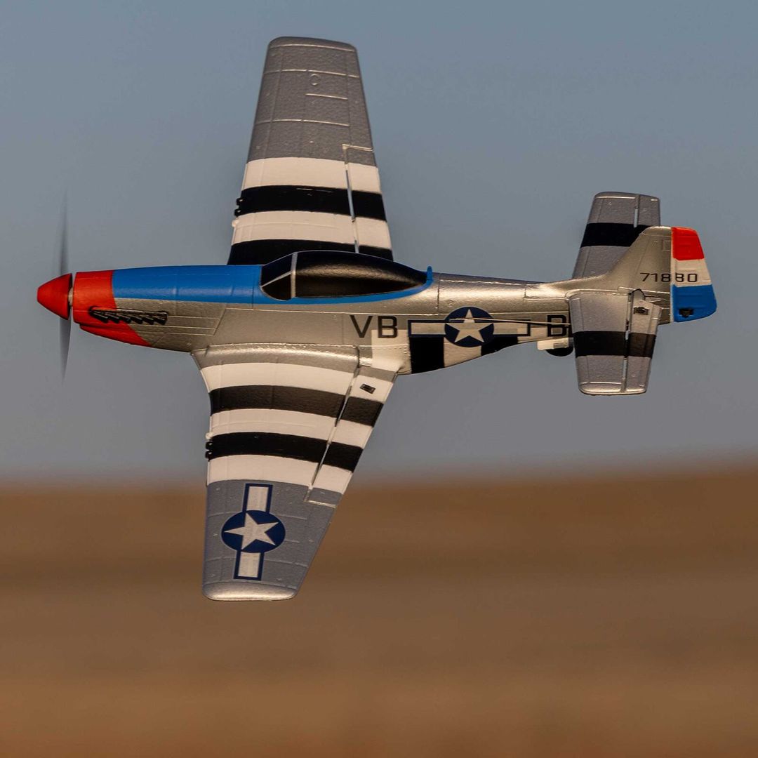 HobbyZone P-51D Mustang 450mm RTF with SAFE - RMRC