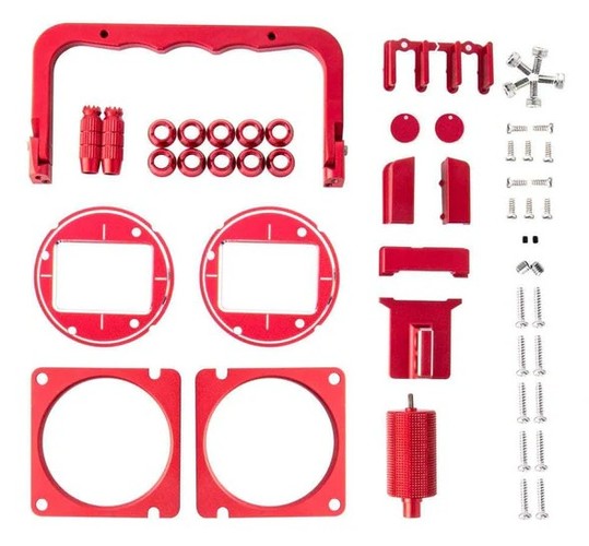 パーツ BR16-REDMF / BR16-REDMRSS RadioMaster TX16s MKII CNC Upgrade Set Red - RMRC