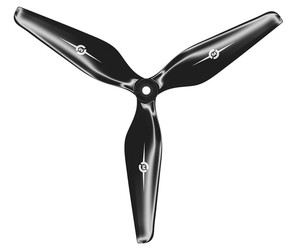 Master Airscrew 3MR Series - 3-Blade 8x4.1 Propeller (CCW) Black