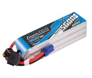 Gens ace Sport G-Tech 5600mAh 6S 80C 22.2V Lipo Battery Pack with EC5 Plug