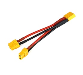 XT60 Y Splitter with 14 AWG Wire 10cm, Parallel Output