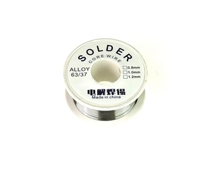 63-37 Tin Lead Rosin Core Solder Wire for Electrical Soldering (0.8mm 50g)