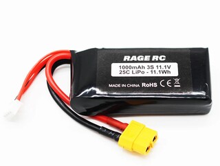 RageRC 11.1V 3S 1000mAh LiPo Battery
