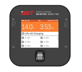 ISDT Q6 Retro 350W 16A 1-6S DC Battery Charger/ Discharger - XT-60