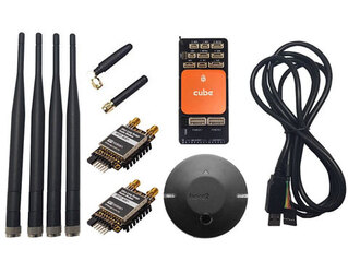 COMBO Cube Orange+ Full Bundle with Here4 GNSS, RFD900X Telemetry Set