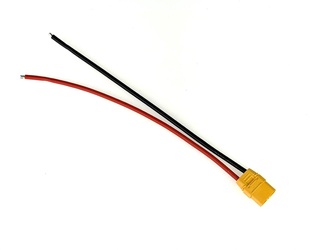 STRIX XT90 Female Pigtail 12AWG 9 Inches (23CM) (Male Plug with Female Pins) and Strain Relief