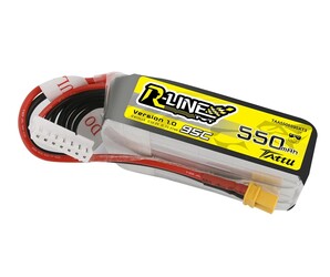 Tattu 550mAh 6S 95C 22.2V R-Line Lipo Battery Pack with XT30 Plug