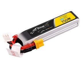 Tattu 750mAh 2S 95C 7.6V R-Line HV Lipo Battery Pack with XT30 Plug