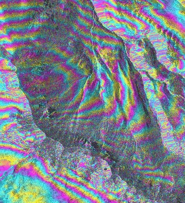 TerraSARX DEM Satellite Image Peru Satellite Imaging Corp