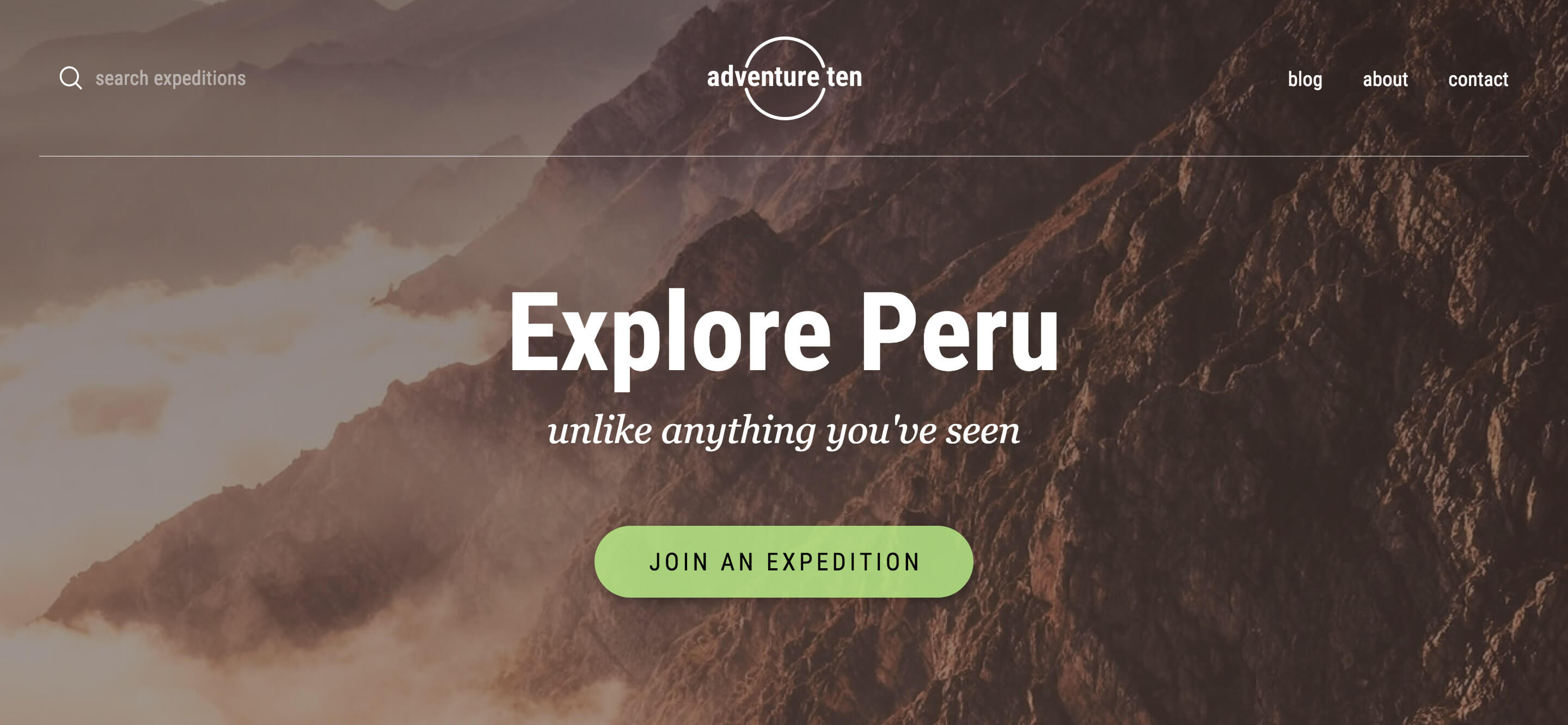 Adventure Ten, one of many new Header Templates available to users