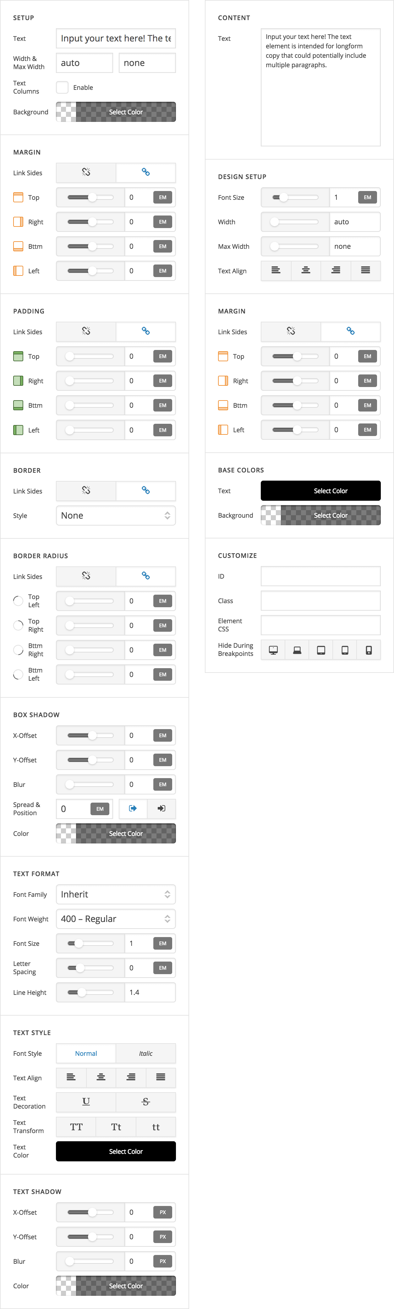 Advanced Controls