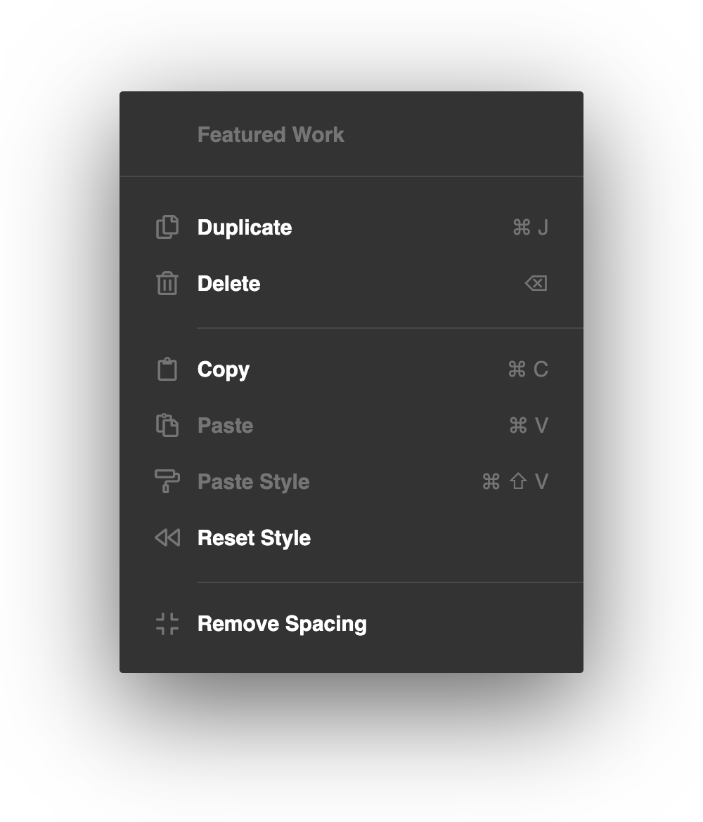 Context Menu