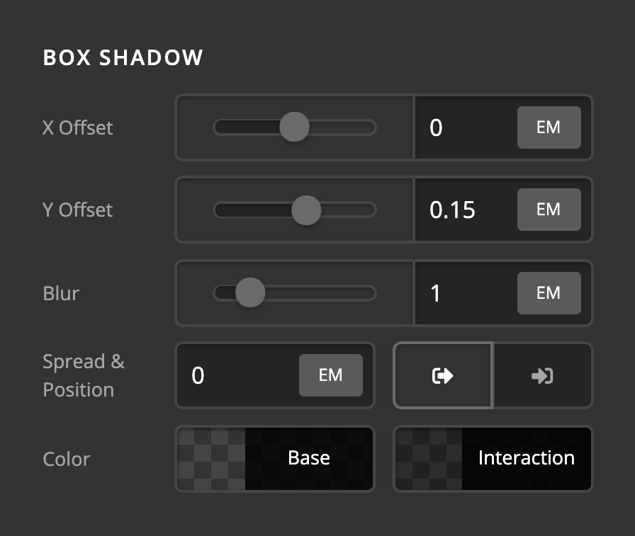 Control Layout Update