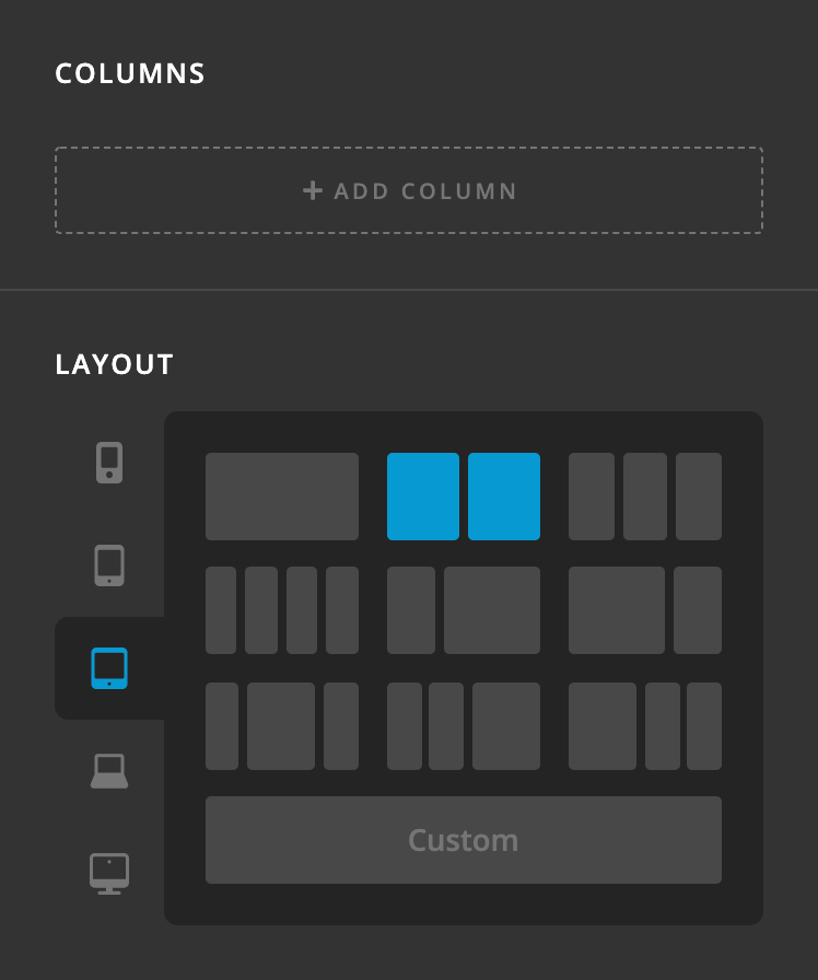 New Row Element