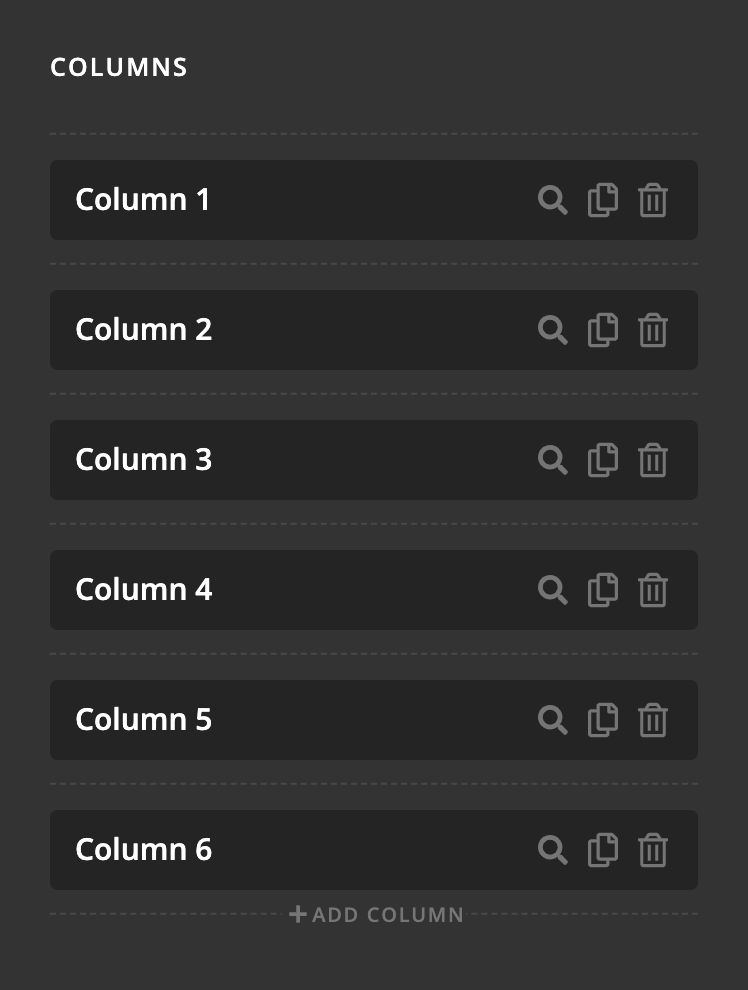 New Row Element