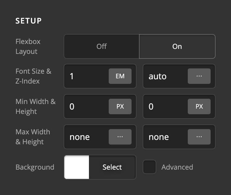 New Row Element