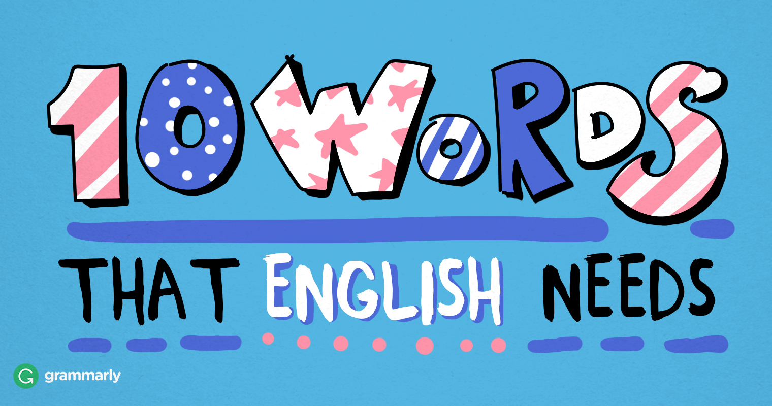 10 Words That English Needs (Fun) image