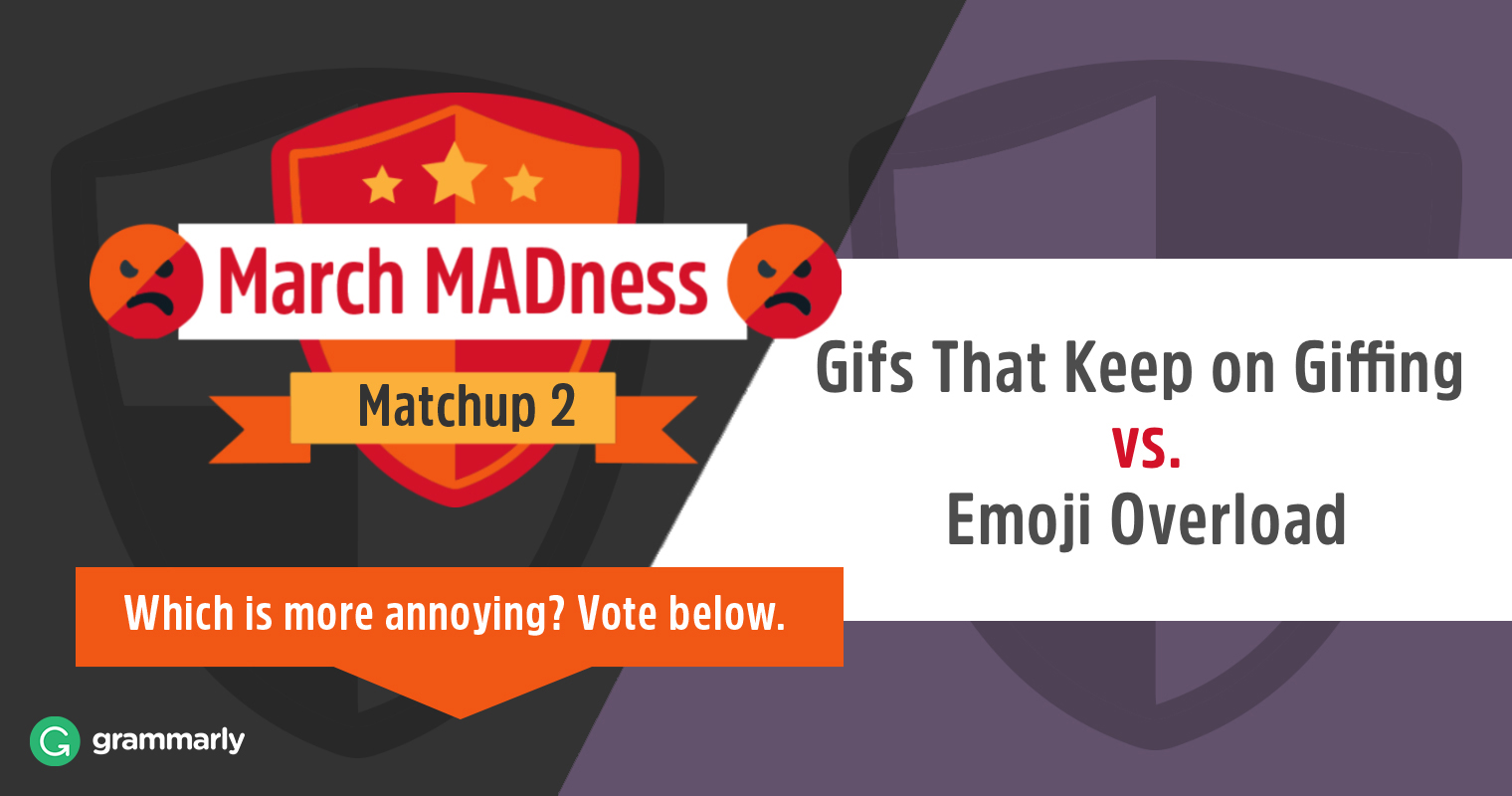 March MADness: Gifs that Keep on Giffing vs. Emoji Overload image