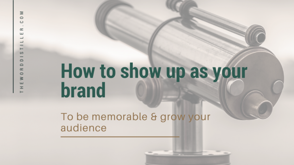 How to show up as your brand