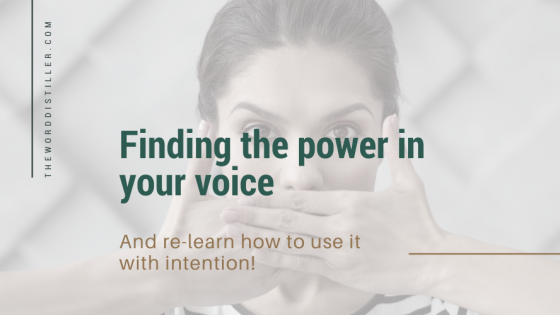 Findig the power in your voice