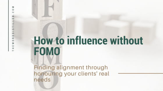 How to influence without FOMO