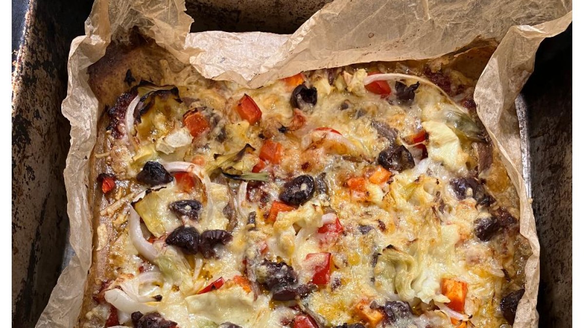 Lentil pizza crust