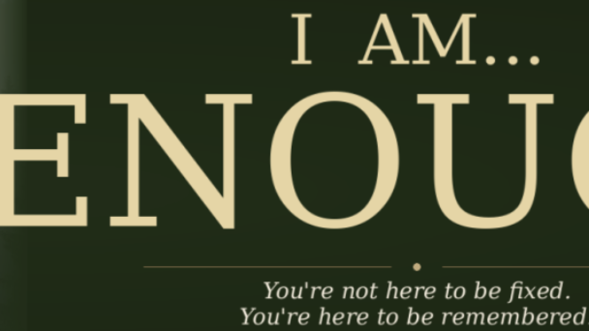 Sufering is not who yo are