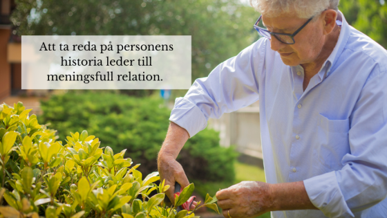 Livsberättelsen – grunden för personcentrerad vård av personer med kognitiv sjukdom