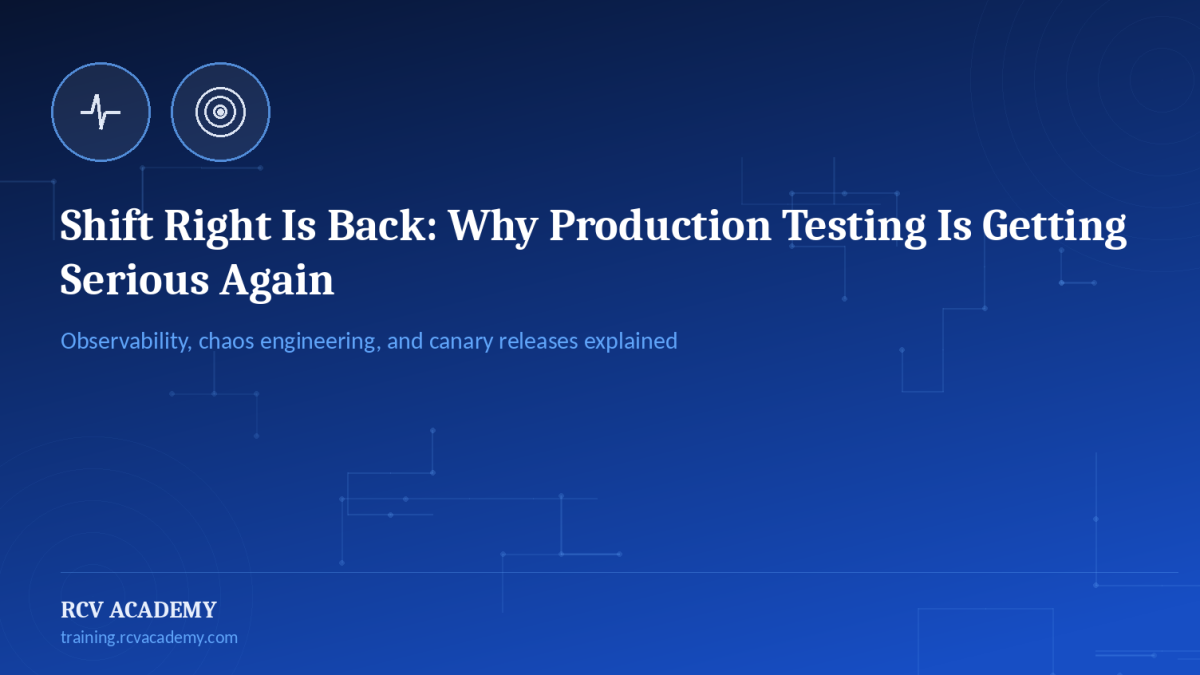 Shift Right Is Back: Why Production Testing Is Getting Serious Again