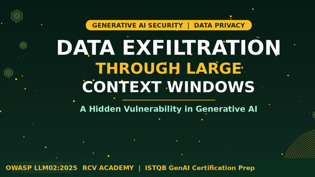 Data Exfiltration Through Large Context Windows: A Hidden Vulnerability in Generative AI