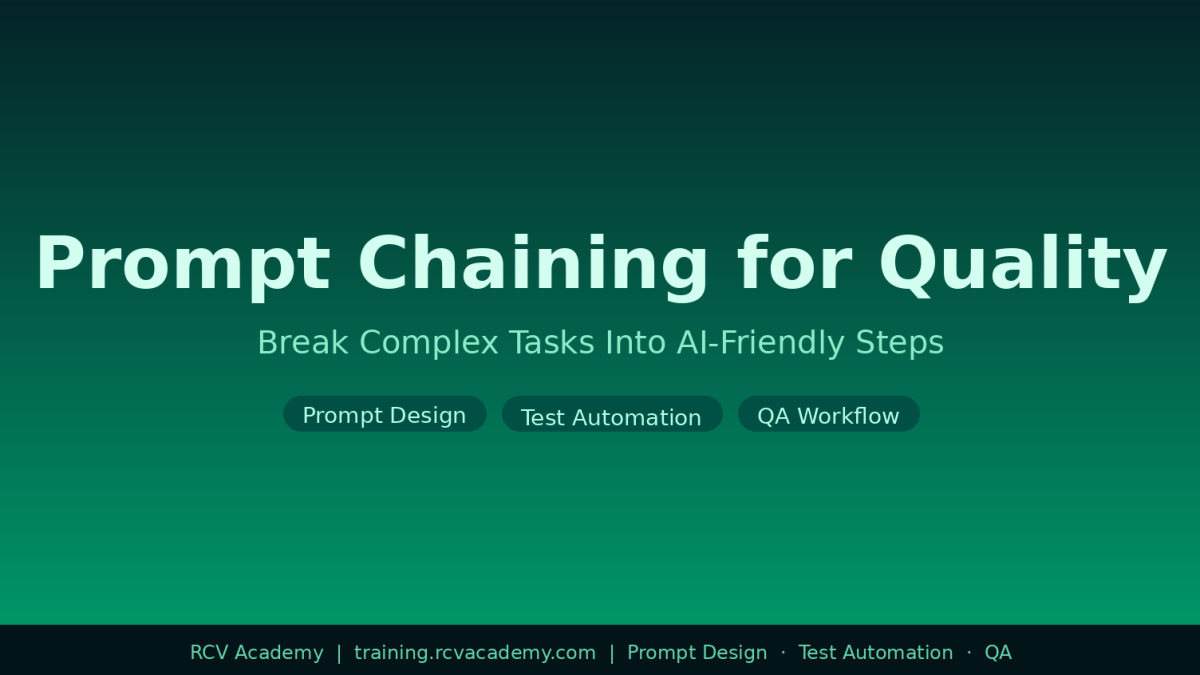 Prompt Chaining for Quality: Break AI Tasks Into Steps