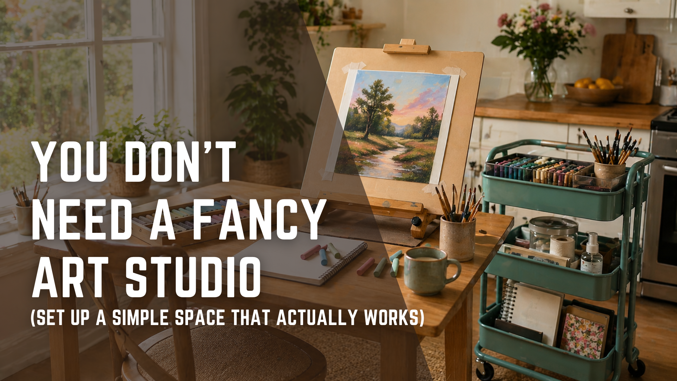 You Don’t Need a Fancy Art Studio (Set Up a Simple Space That Actually ...