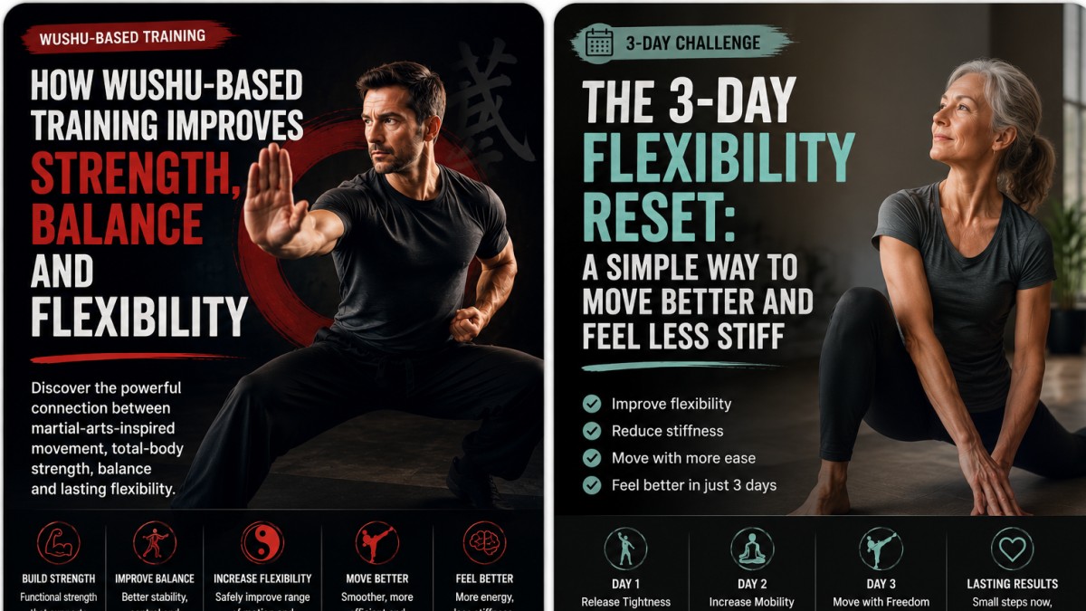 How Wushu-Based Training Improves Strength, Balance and Flexibility