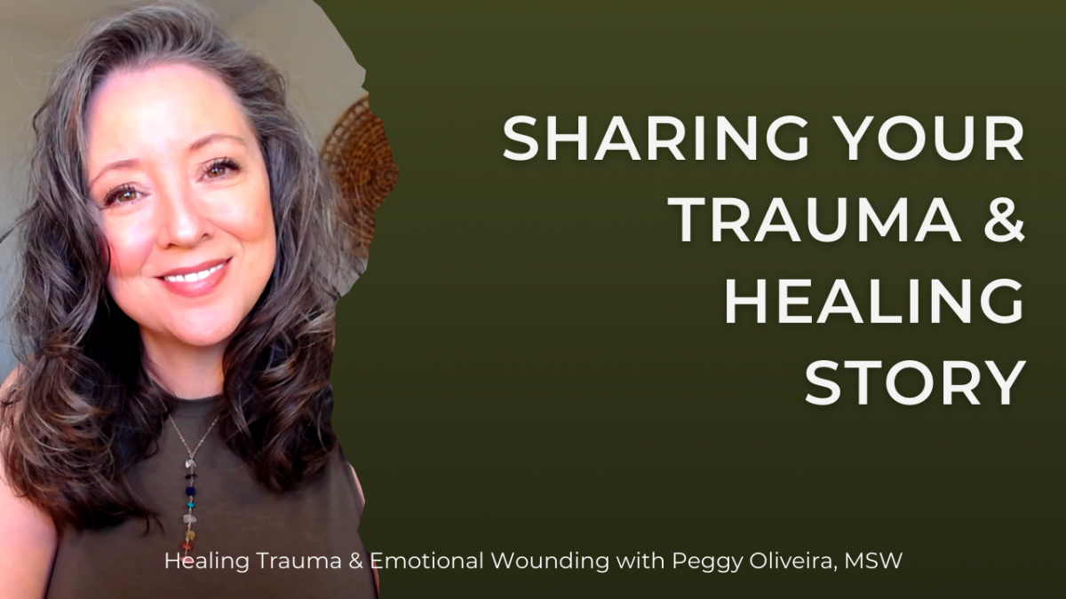 For those who've thought about sharing your trauma or healing story