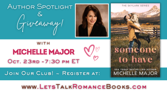 VIRTUAL EVENT: Author Spotlight & Giveaway with Michelle Major!